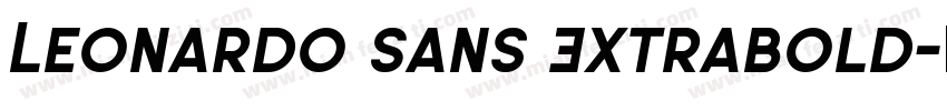Leonardo Sans Extrabold字体转换